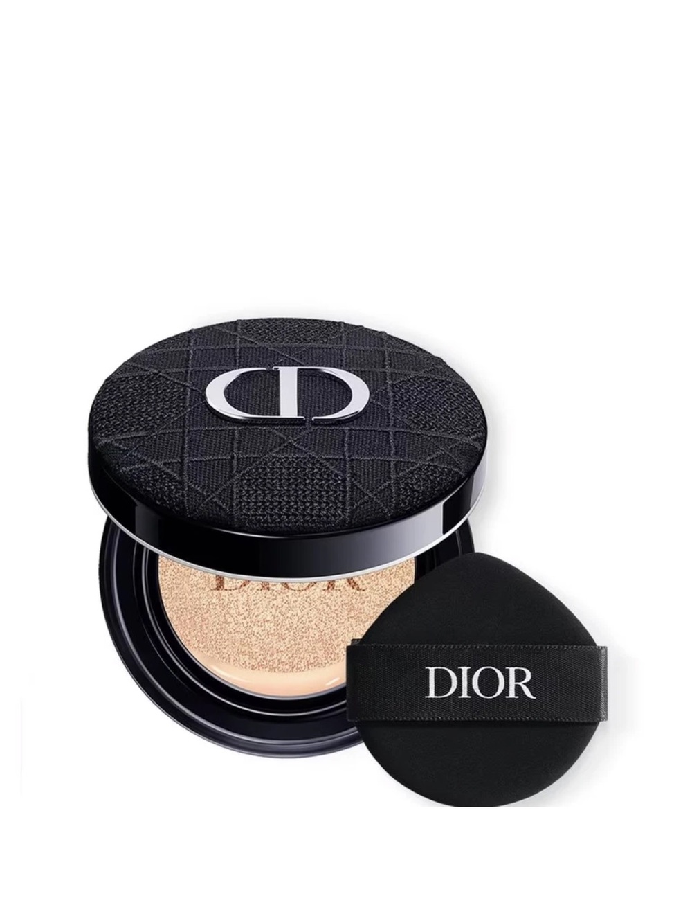 Dior Cushion Foundation – Beige Compact with Black Puff